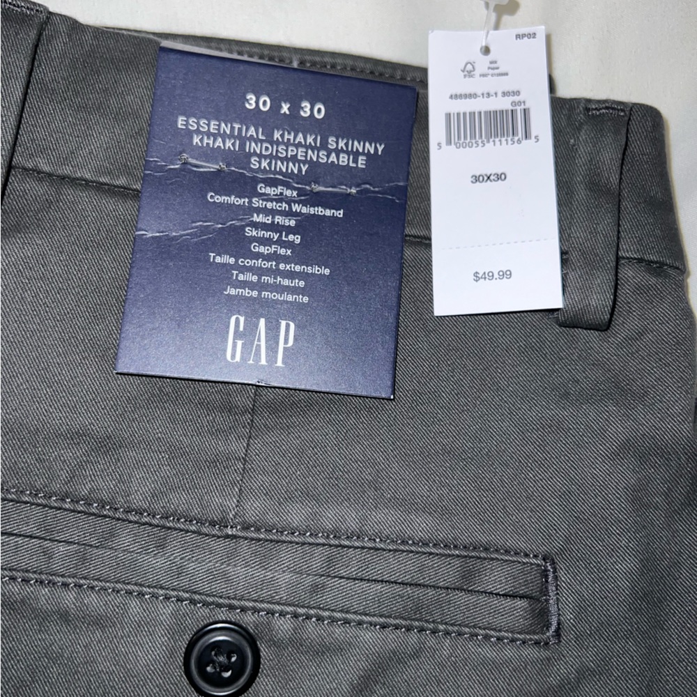 Gap pants 30x30 Soft black/dark gray